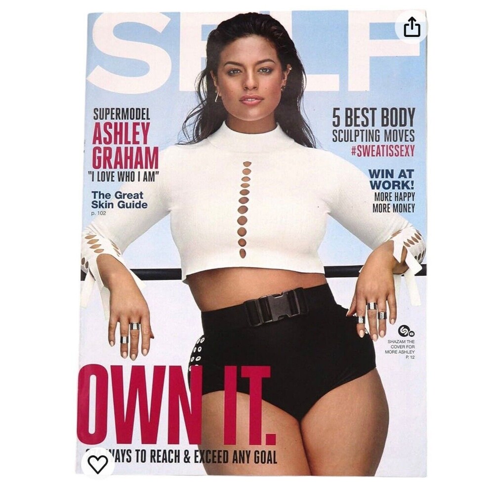 SELF MAGAZINE October 2016 Supermodel Ashley Graham Win At Work Own It - New